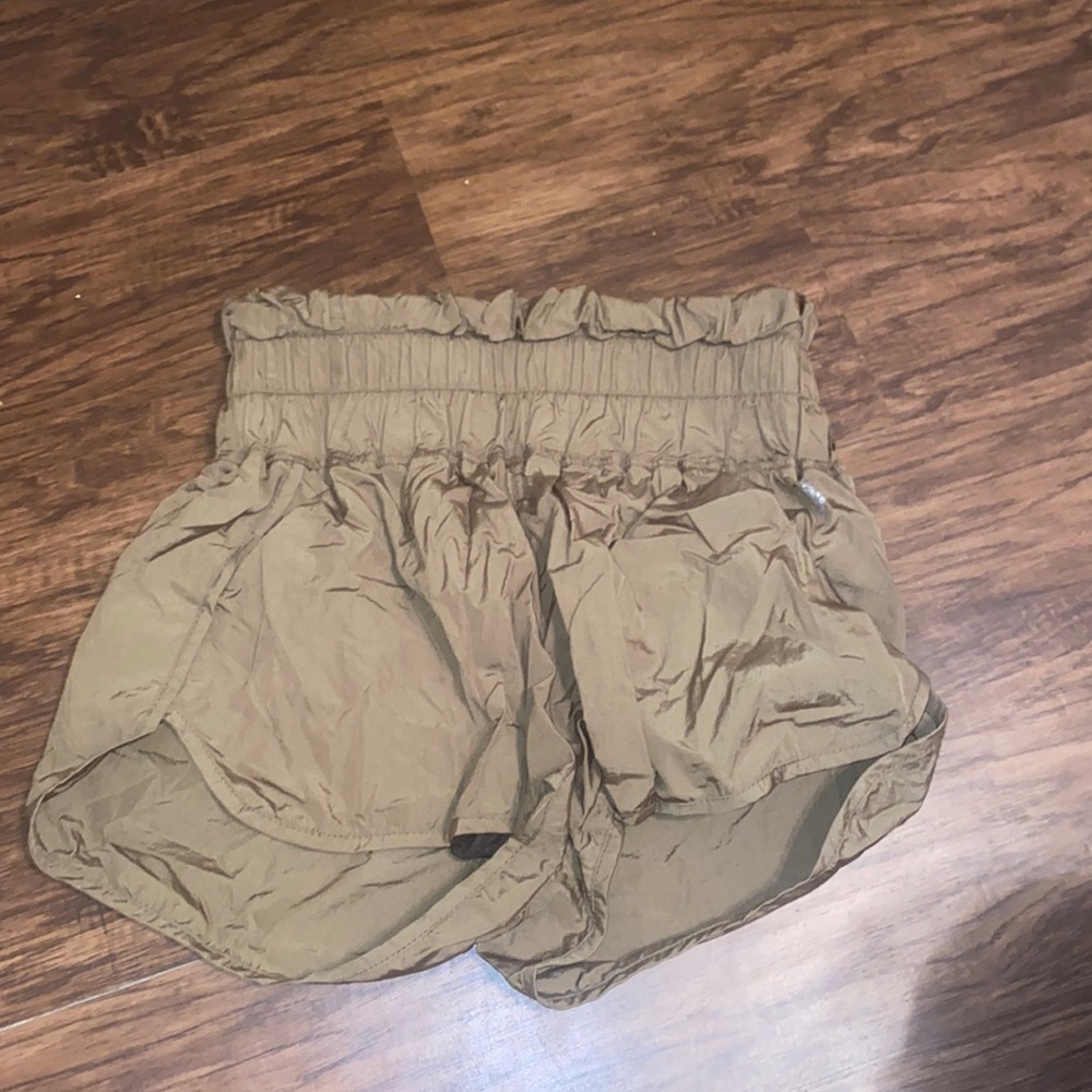 free people green shorts
